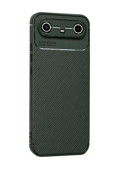 Newface Tecno Spark Slim 5g Auto Focus Karbon Kapak - Koyu Yeşil