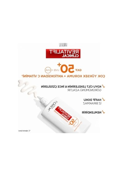 Günlük Yüz Güneş Kremi Spf 50+, Yüksek Uv Koruması 50 Ml