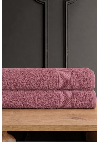 Blanc 2'li 70x140 Banyo Havlu Seti Havlu Banyo Havlusu I Hamam Seti I Çeyiz Havlusu - Mürdüm