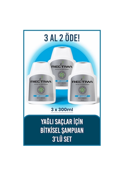 Rectiwa Kepek Şampuanı 3 x 300 ML Rectiwa Kepek Şampuanı 3 x 300 ML