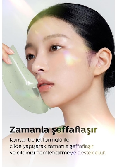 Dermal Seoul Face Matcha Yatıştırıcı Işıltı Veren Eriyen Glow Hidrojel Kore Maskesi 34 Gr 10 Adet