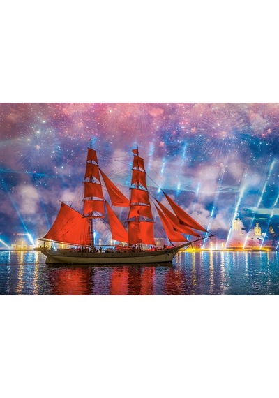 Castorland 1000 Parça Puzzle Red Frigate