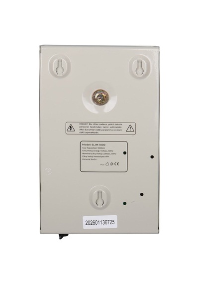 Powermaster Slım-1000 Otomatik 1000va Kombi Voltaj Regülatörü İngiliz Fişli Ve Evrensel Çoklu Soketli Beyaz