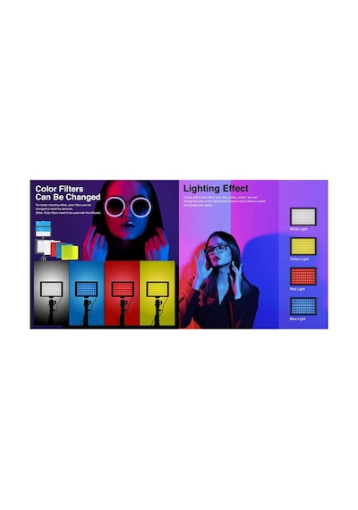 19cm 13 Watt 120 Led Fotograf Video Işığı Kelepçeli Masa Kıskaç Kolu Vlog Ürün Youtube Canlı Yayın