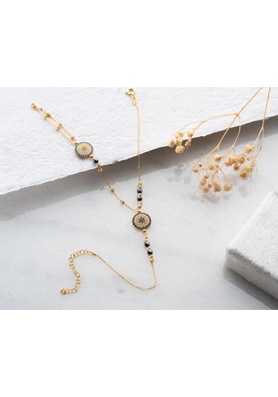 925 Ayar Gümüş Dorika Toplu Nazarlı Taşlı Nefertiti Şahmeran.rose.gold.rodaj