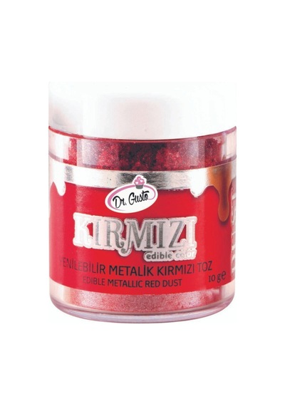 Dr Gusto Yenilebilir Metalik Toz Boya Kırmızı 10 Gr
