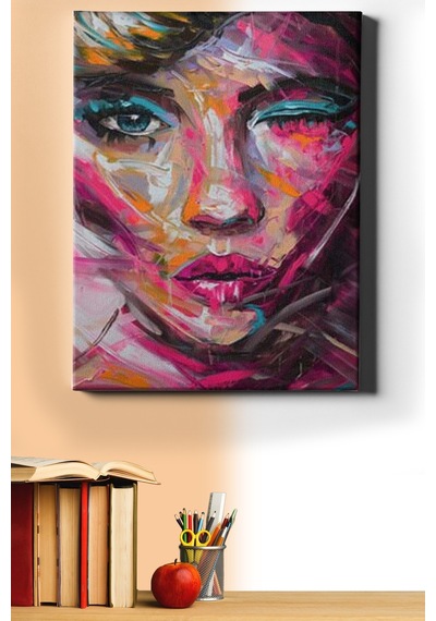 Webstyle Sayılarla Boyama Seti Kasnaklı Renkli Kadın 5 60 X 75 Cm