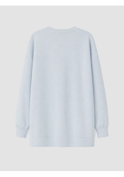 LC Waikiki Lc Waıkıkı Mavi Soft Touch Kadın Sweatshirt Tunik