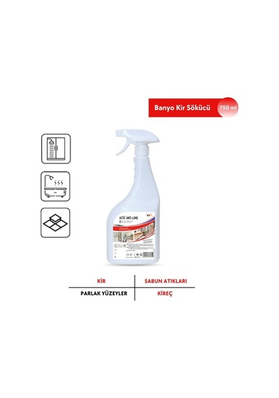 Acto Antı Lıme 750 Ml Kir Ve Kireç Sökücü