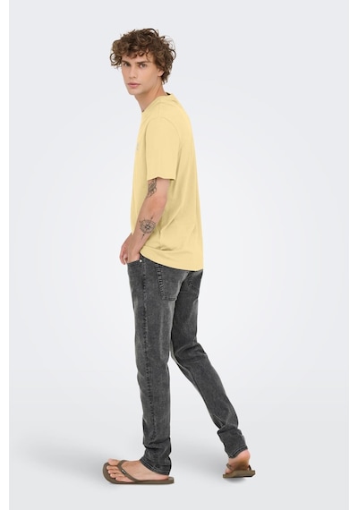Only & Sons Onsmaxım Ctn Reg Ss Tee Sarı