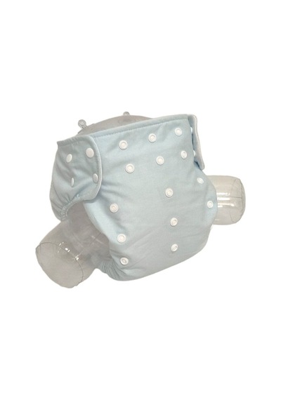 Baby Ybb Yıkanabilir Bebek Bezi Cepli Buz Mavisi Çıt Çıtlı 8kg-18kg Standart