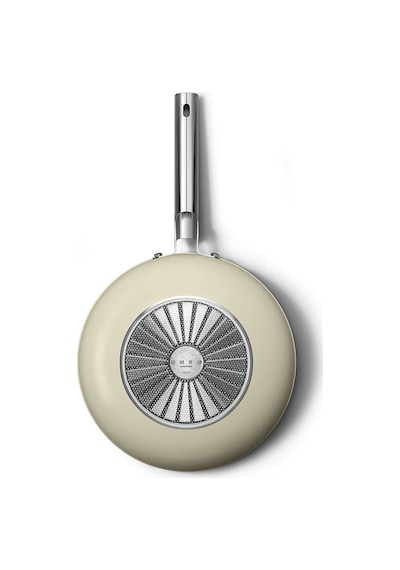 Smeg Cookware 50's Style Krem Wok Tava 30 CM Krem