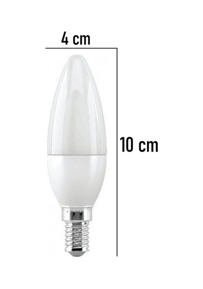Şanled 7w Tasarruflu E14 Buji Beyaz Renk Led Ampul 10'lu