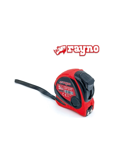 Rayno Profesyonel Şerit Metre 5m X 19mm - 11521 5 M