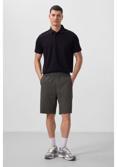 Standart Fit Chino 2li Paket Siyah-antrasit Erkek Şort - 81290 Siyah - Gri