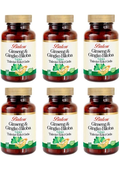 Balen Ginseng & Ginkgo Biloba 720 MG 120 Tablet 6 Adet