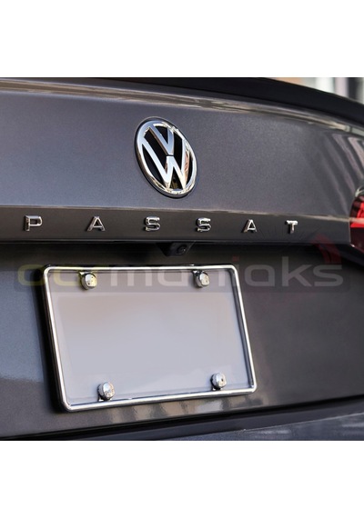 Passat Yeni Tip Bagaj Yazısı Amblem 3D Sticker Beyaz