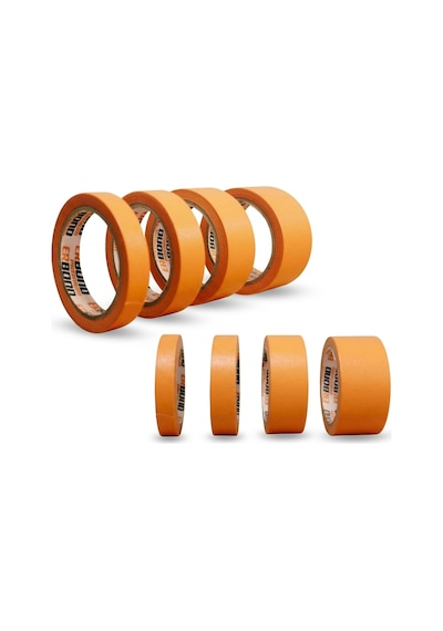 Erbond Premium Kağıt Bant Maskeleme Bandı 24 Mm 25 M Turuncu
