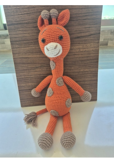 Sevimli Zürafa Amigurumi Turuncu
