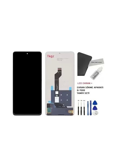 Tkgz - Nova 9se Uyumlu Lcd Ekran Dokunmatik Reyze Servis Lcd + B-7000 + Tamir Kiti