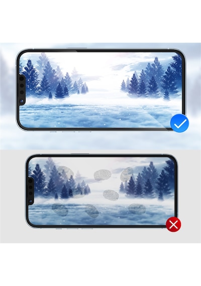 Blueo Apple Uyumlu iPhone 12 Pro Max Corning Gorilla Cam Ekran Koruyucu
