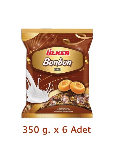 Ülker Bonbon Sütlü Şekerleme 6 x 350 G
