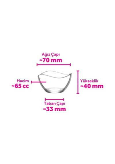 Lav Vira Cam Reçel Kasesi 6'lı Küçük Boy 65 ml (Sos Kasesi ) Lav Vira Cam Reçel Kasesi 6'lı Küçük Boy 65 ml (Sos Kasesi )