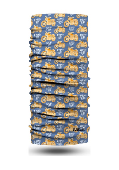 Bobrear Born To Ride Motosiklet Desenli Çok Amaçlı Buff Bandana Boyunluk Çok Renkli -
