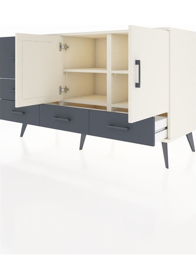 Hyperion Konsol 4 Raflı 5 Çekmeceli 2 Kapaklı 132x44x83 Aytaşı-aytaşı/antrasit Aytaşı/antrasit Hyperion Konsol 4 Raflı 5 Çekmeceli 2 Kapaklı 132x44x83 Aytaşı-aytaşı/antrasit Aytaşı/antrasit