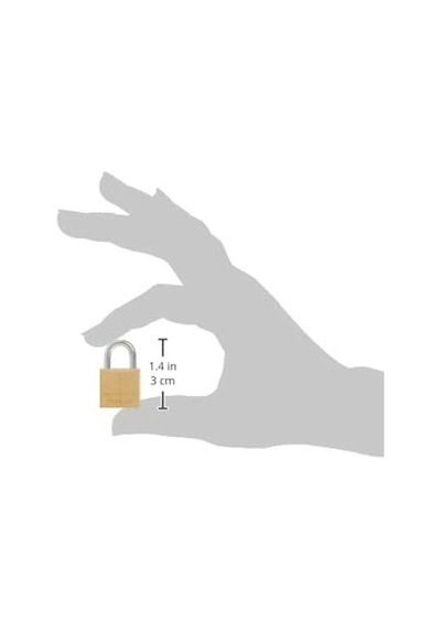 Master Lock Asma Kilit, Masif Pirinç, 1,9 Cm Genişliğinde, 120q