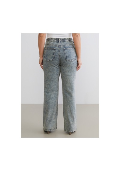 LC Waikiki Alıta Cıty Farkıyla Lcw Jeans İndigo Denim Düz Straight & Düz Normal Bel Düz Paça Kadın Jean Pantolo İndigo - 925403850 İndigo