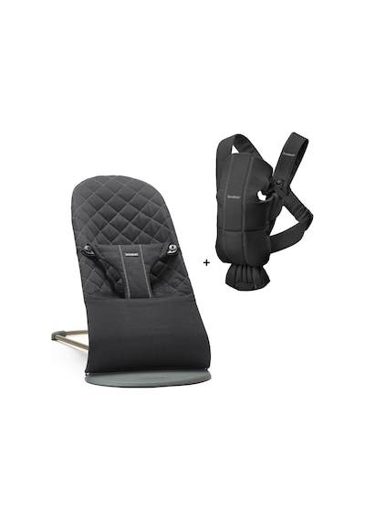 Balance Bliss Ana Kucağı & Kanguru Mini 3d Cotton Yeni Doğan Seti /black