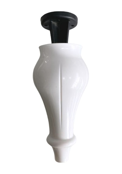 Tombul Beyaz 18cm Plastik Ayak Mobilya Masa Ve Dolap Ayağı Beyaz 18cm