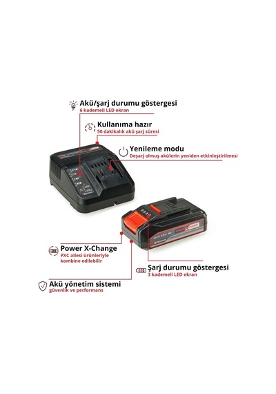 18v 2,5 Ah Pxc Starter Kit, Akü & Şarj Cihazı