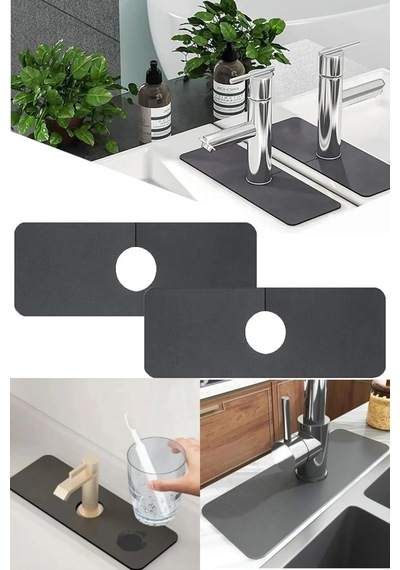 Su Emici Mutfak Lavabo Altı Banyo Lavabo Altı Mat Gri