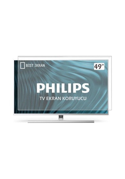 Philips 49" İnç 124 Ekran Tv Ekran Koruyucu Kırılmaz Paneli