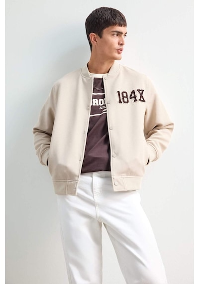 Defacto Regular Fit Kolej Yaka Çıtçıtlı Bomber Mont F5096ax25aubg359 Bej Defacto Regular Fit Kolej Yaka Çıtçıtlı Bomber Mont F5096ax25aubg359 Bej