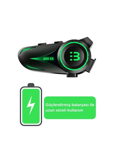 A50 5x Motor Kask Kulaklık Rgb Bluetooth Motosiklet Kulaklık Intercom 5 Kişi Eşleşme