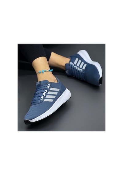 Homiro Unisex Fuspetli Spor Ayakkabı-siyah-beyaz Mavi