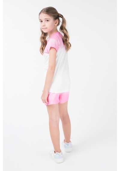 Brz Kids Baskılı Kız Çocuk Şort Ekru