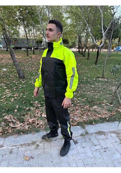 Geborgenheit Cepli Motorcu Motosiklet Yağmurluk Yeşil