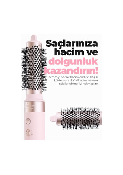 Pirantech Ks-611 Airbreeze 6 Başlıklı Saç Şekillendirme Ve Kurutma Seti