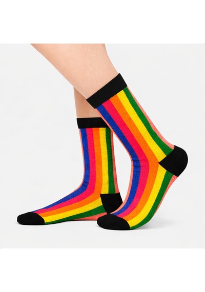 Carnaval Socks Gökkuşağı Desenli Renkli Çorap Çok Renkli