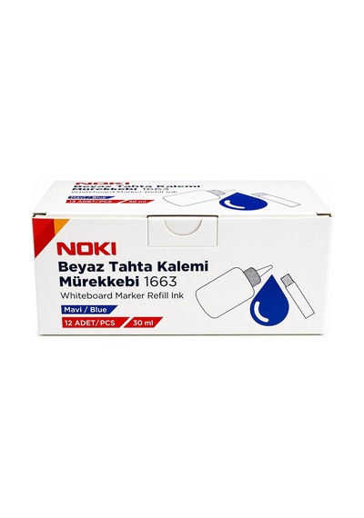 Tahta Kalem Mürekkebi Mavi 12 Li Paket