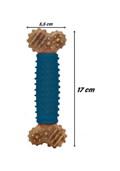 Tırtıklı Sert Kemik Köpek Oyuncağı 17 CM