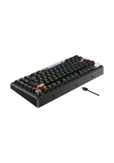 Havit Gamenote Kb916l Pro-tur Rgb Mekanik Manyetik Oyuncu Klavyesi, 8khz, 0.25ms, Hot Swap, Ses Çarkı