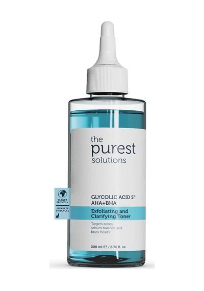 Gözenek Ve Siyah Nokta Görünümünü Azaltmaya Yardımcı Arındırıcı Tonik,%5 Glikolik Asit, Aha, Bha, 200 Ml