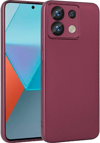 Noktaks - Xiaomi Uyumlu Xiaomi Redmi Note 13 Pro 5g - Kılıf Mat Soft Premier Silikon Kapak - Mürdüm T30235 Mürdüm