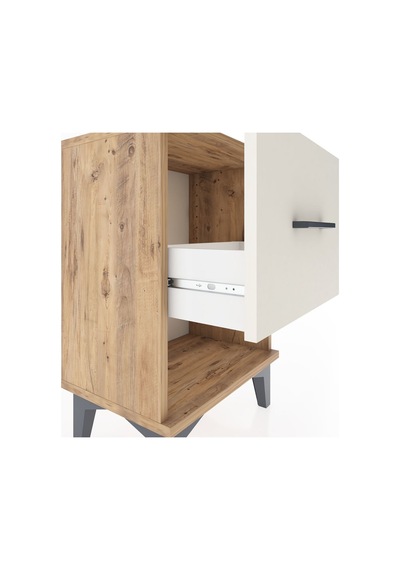 Arges Komodin Tek Çekmeceli 44x30x64 Çam-aytaşı Atlas Çam