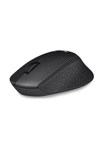 M330 Sessiz Kablosuz Mouse, Sağ Elle Kullanıma Uygun, 10 M Kullanım Mesafesi, 1.000 Dpı Yüksek Hassasiyetli Optik İzleme, 18 Ay Pil Ömrü, Siyah